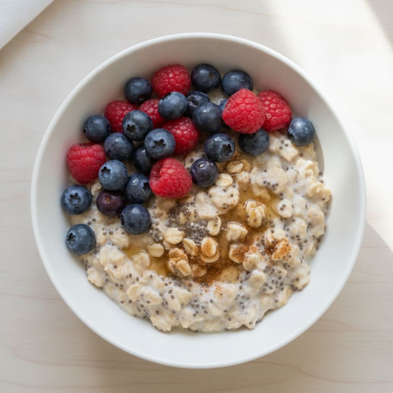 Berry Chia Overnight Oats