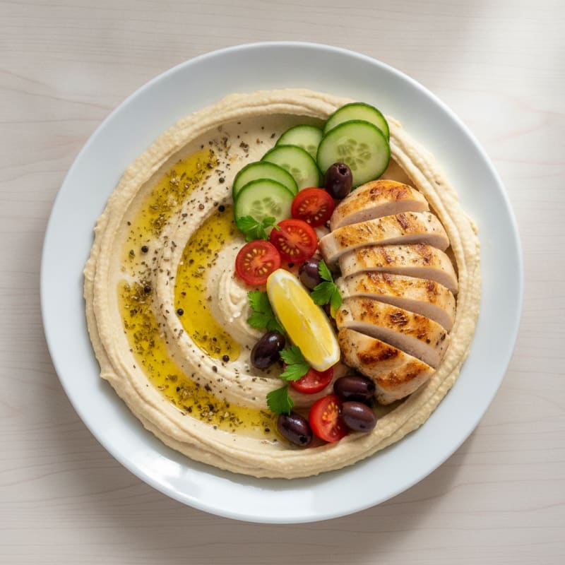 Mediterranean Herb Hummus Platter
