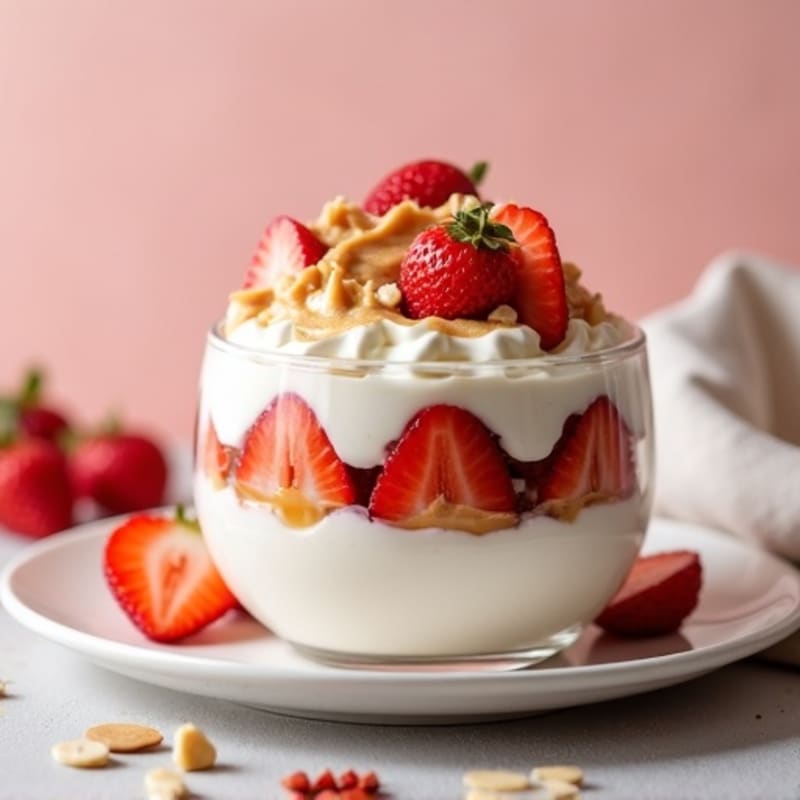 Creamy Greek Yogurt Protein Parfait with Almond Butter