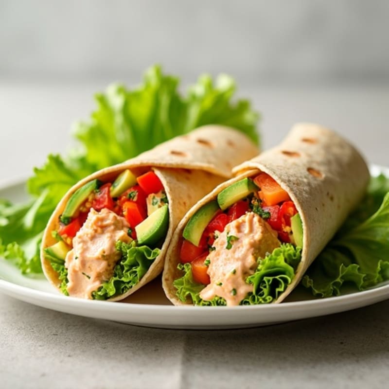 Fresh Spicy Tuna Wraps