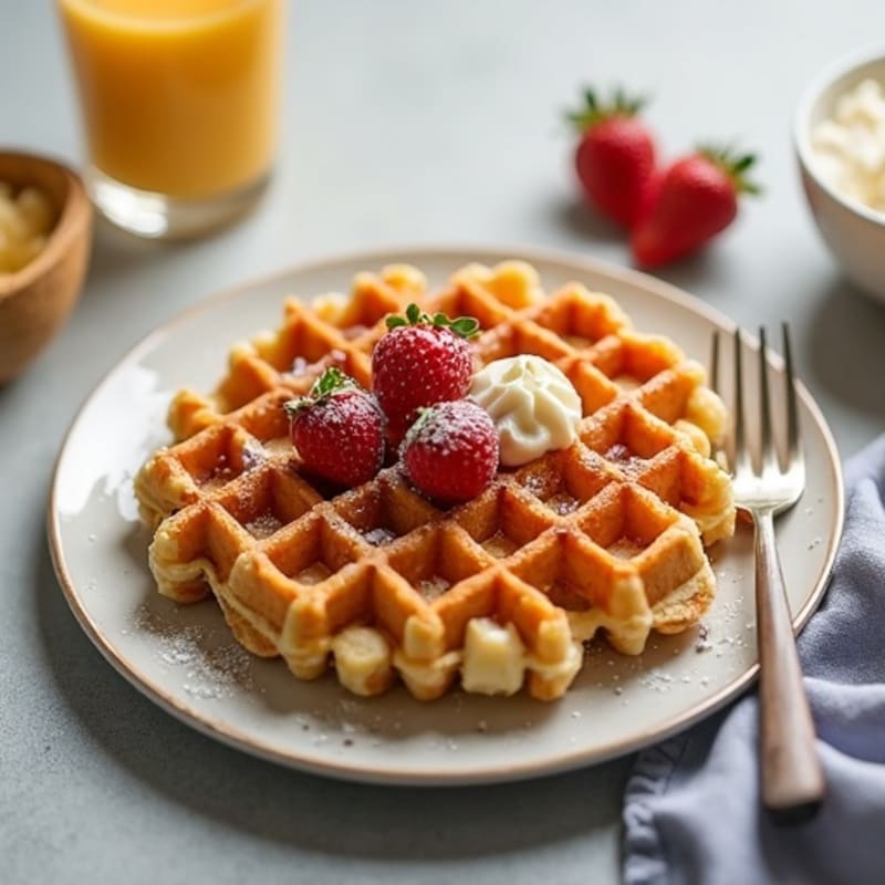 High-Protein Crispy Waffles