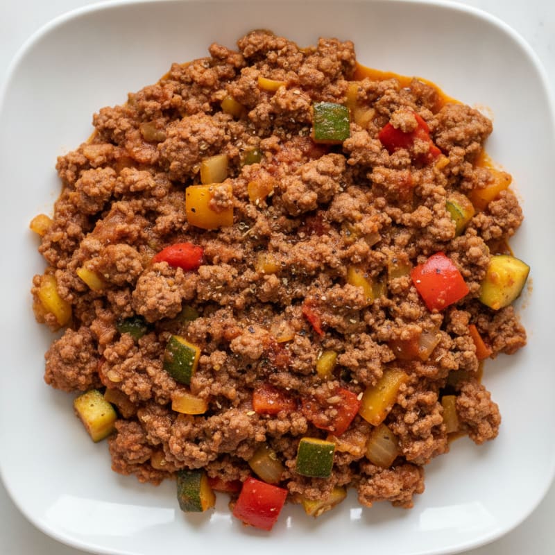 Hearty Ground Beef and Vegetable Skillet