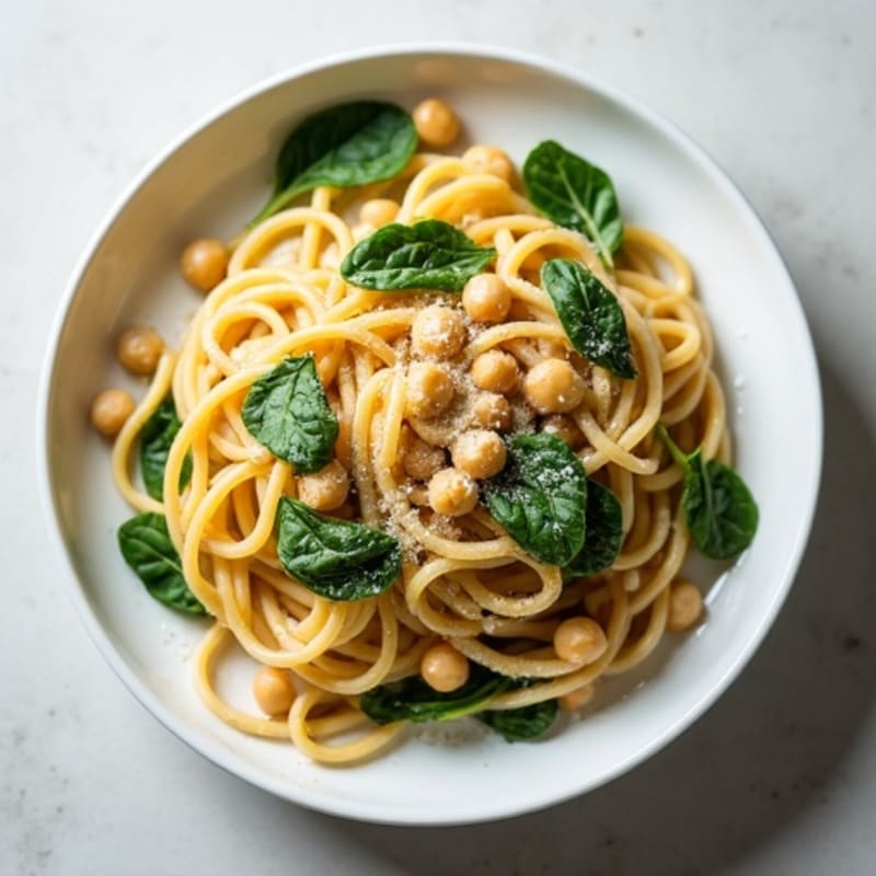 Creamy Cashew Garlic Pasta