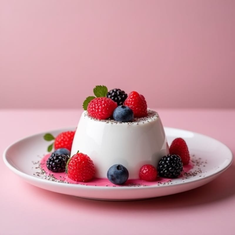 Silky Greek Yogurt Protein Mousse with Mixed Berries