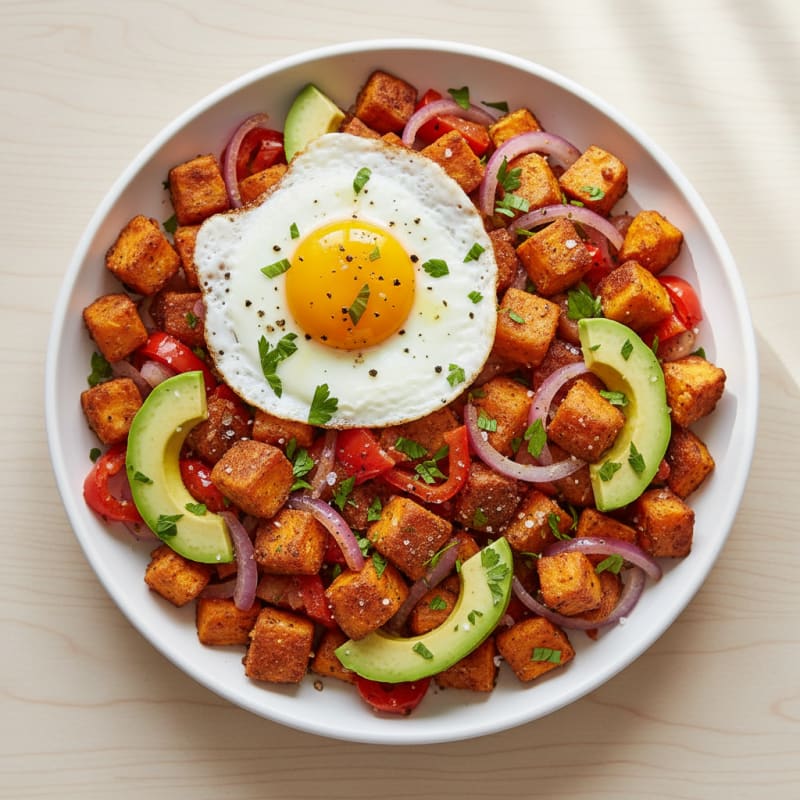Air-Fried Chicken and Veggie Hash