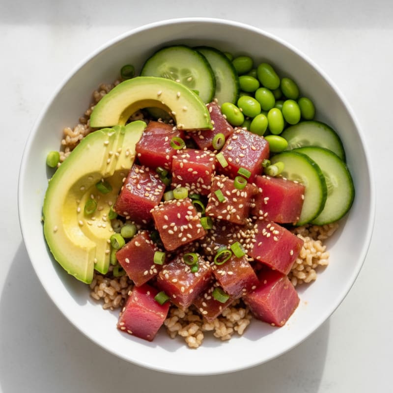 Hawaiian Ahi Tuna Poke Bowl