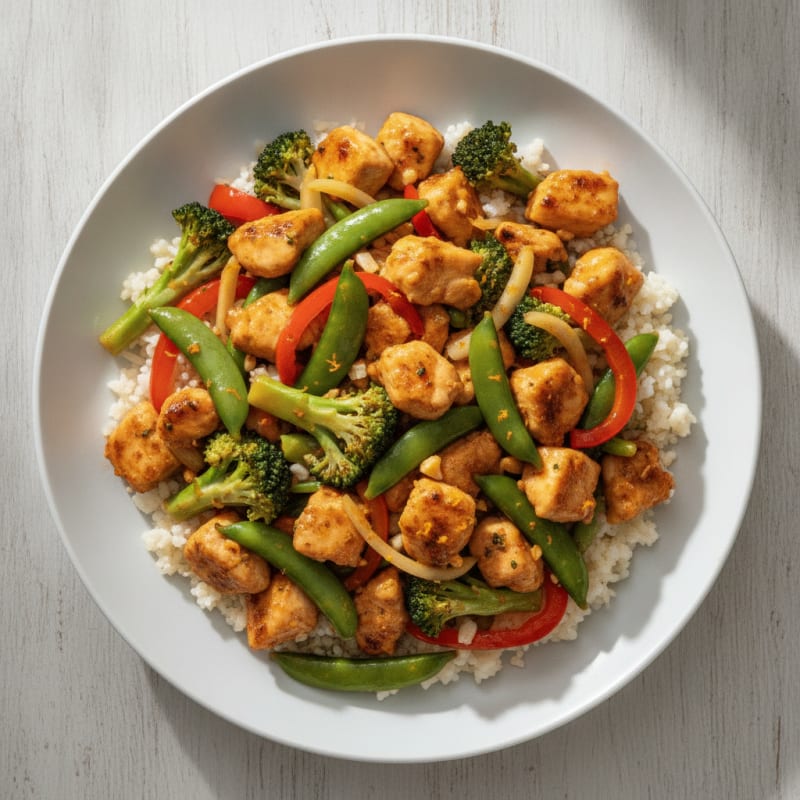 Orange Glazed Chicken Stir-Fry