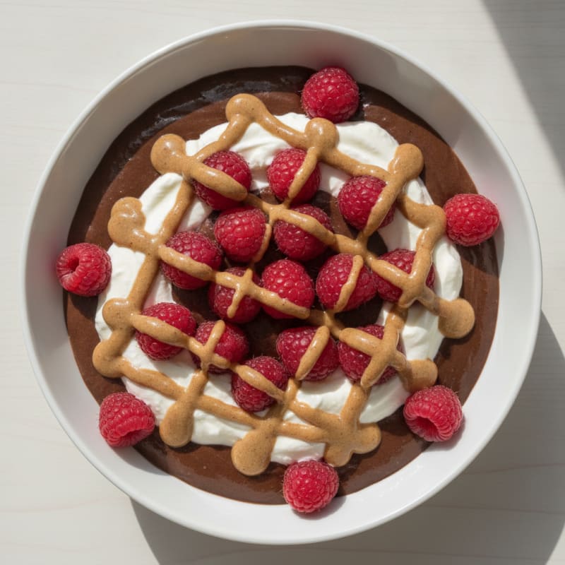 Silky Chocolate Protein Pudding with Greek Yogurt