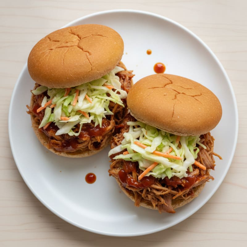 Slow-Cooked BBQ Pulled Pork Sandwiches
