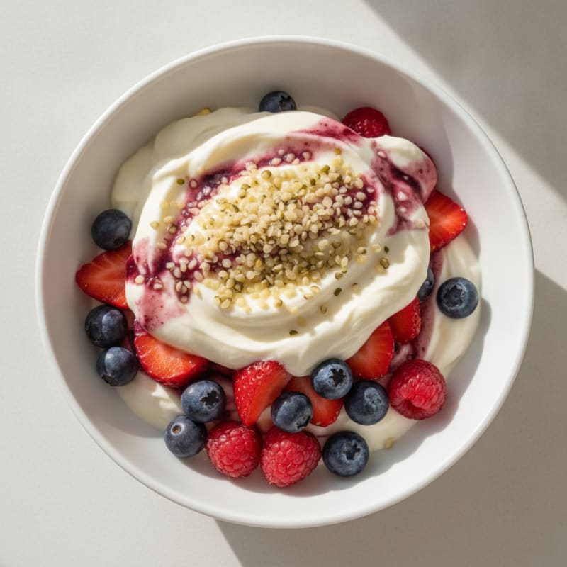 Creamy Greek Yogurt Protein Parfait with Mixed Berries