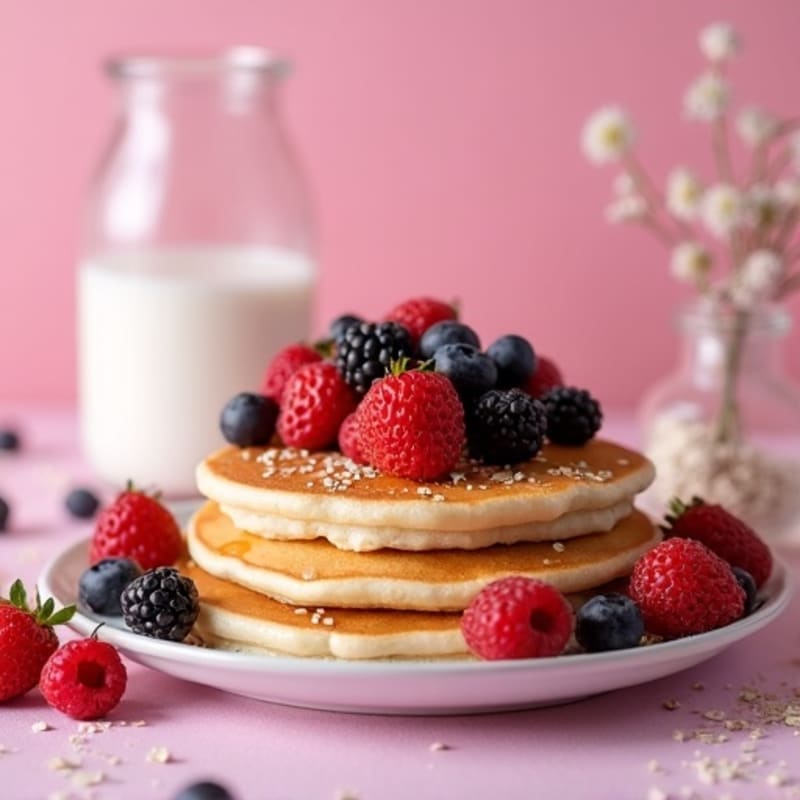 Protein-Packed Fluffy Berry Pancakes