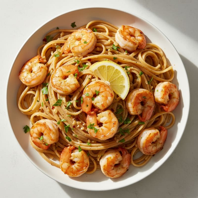 Garlic Butter Shrimp Scampi Pasta