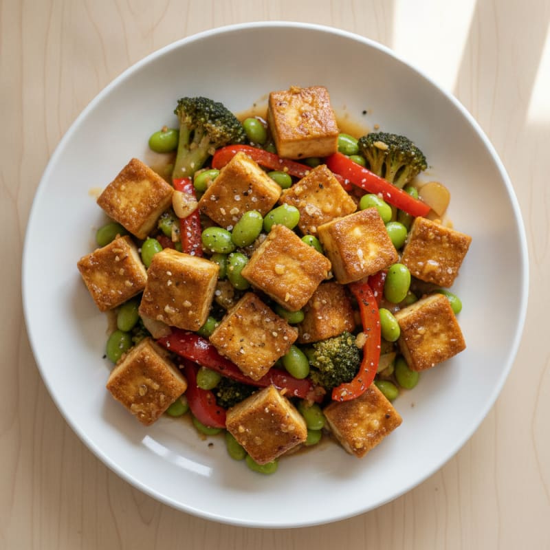 Garlic-Ginger Tofu Stir-Fry