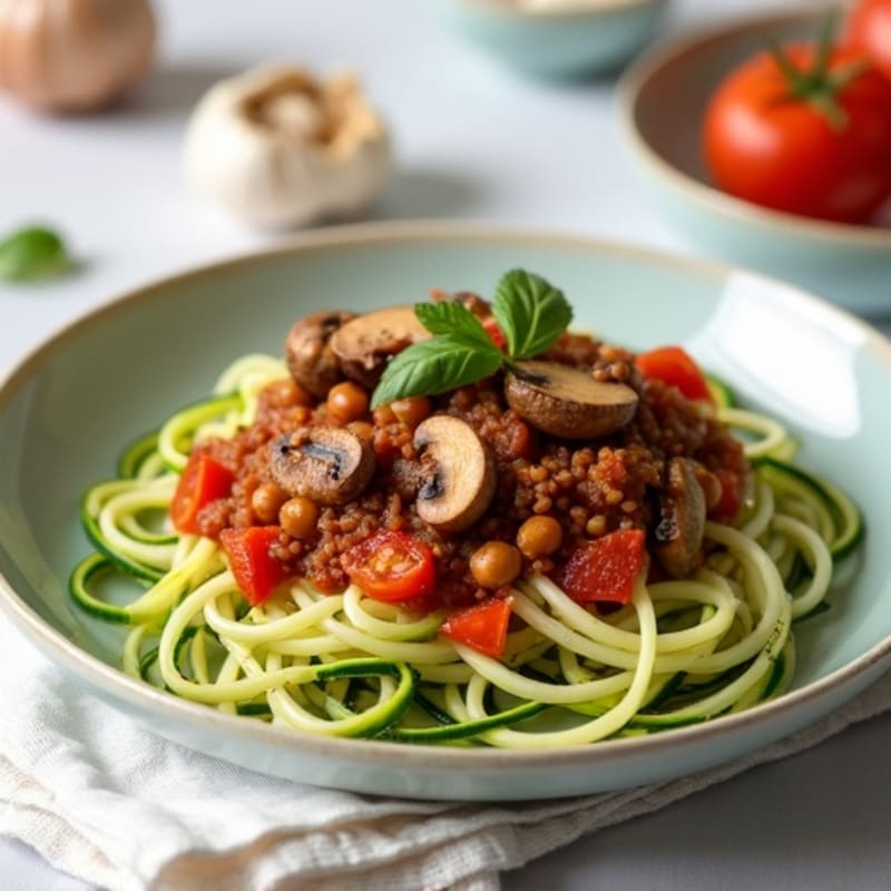 Hearty Mushroom Ragu with Zucchini Noodles
