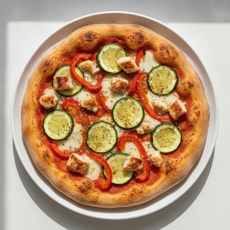 Sourdough Pizza with Roasted Vegetables