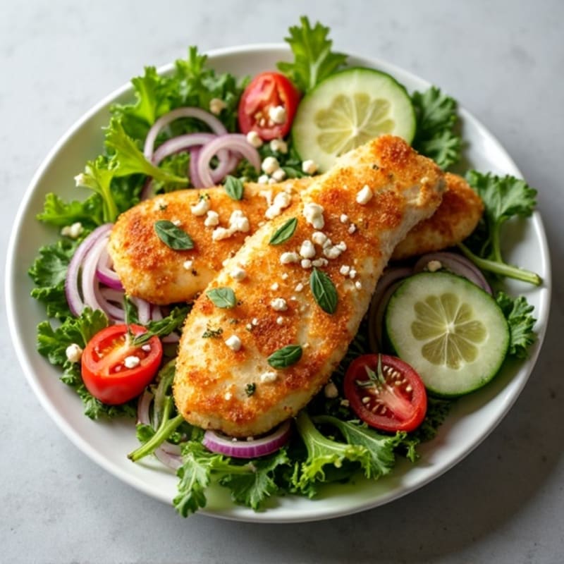 Crispy Lemon-Herb Chicken Salad