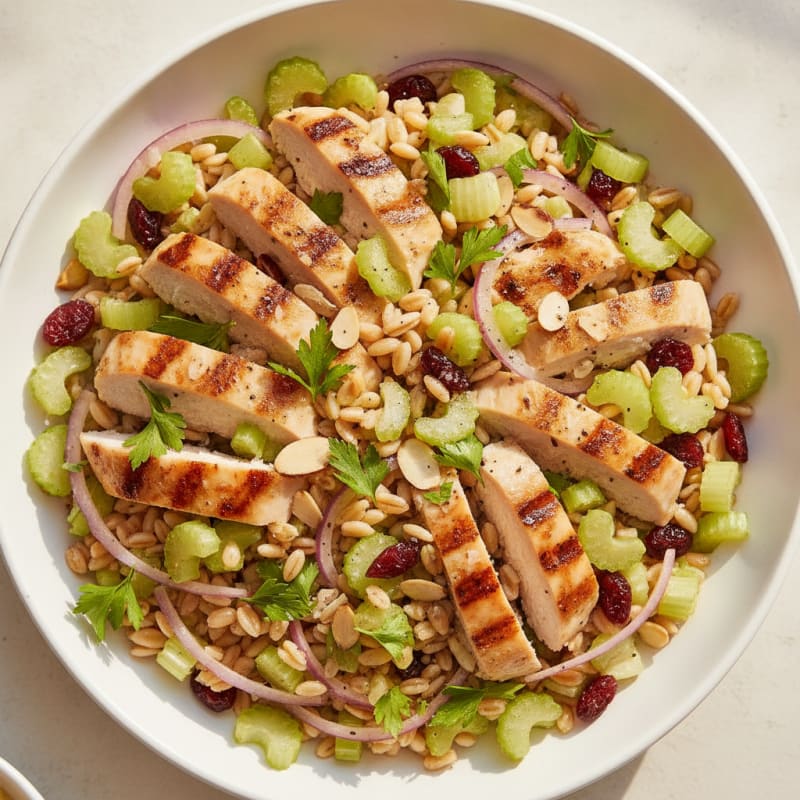 Grain and Celery Salad with Lemon-Herb Vinaigrette