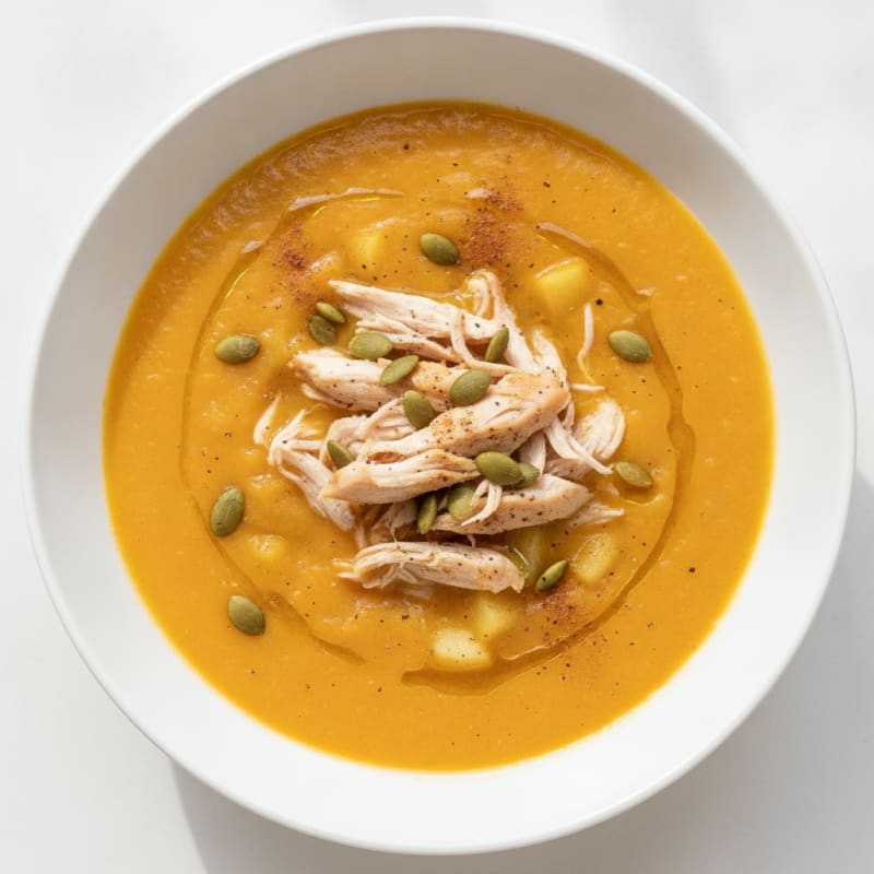 Roasted Butternut Squash Apple Soup