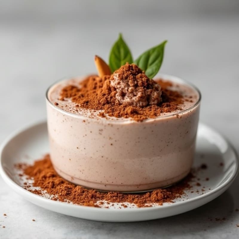Tuna Protein Mousse with Cocoa and Almond Butter