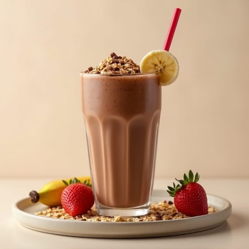 Chocolate Protein Shake with Almond Milk and Silken Tofu