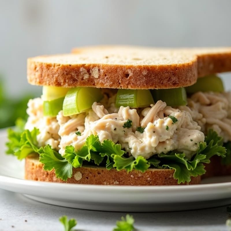 Creamy Fresh Herb Chicken Salad Sandwich