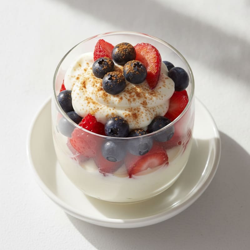 Vanilla Greek Yogurt Parfait with Berries