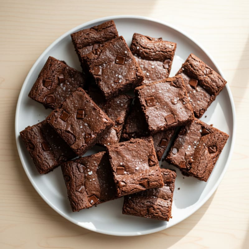 Fudgy Double Chocolate Brownie Squares
