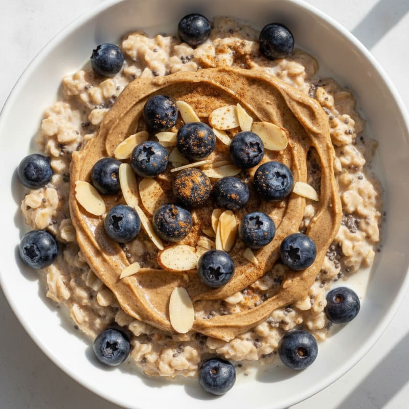 Blueberry Almond Overnight Oats