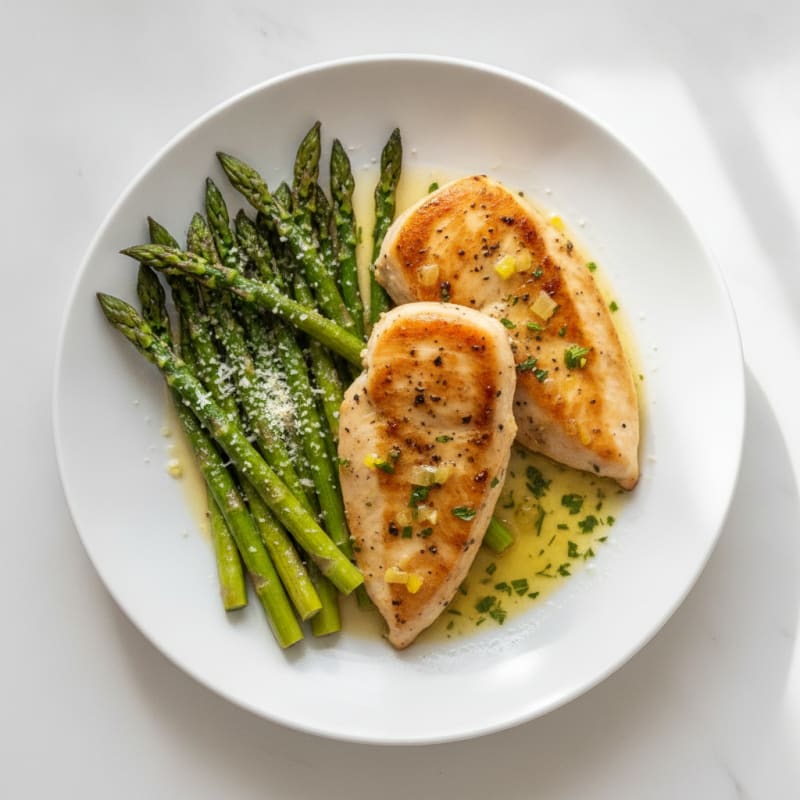 Lemon Herb Chicken with Roasted Asparagus