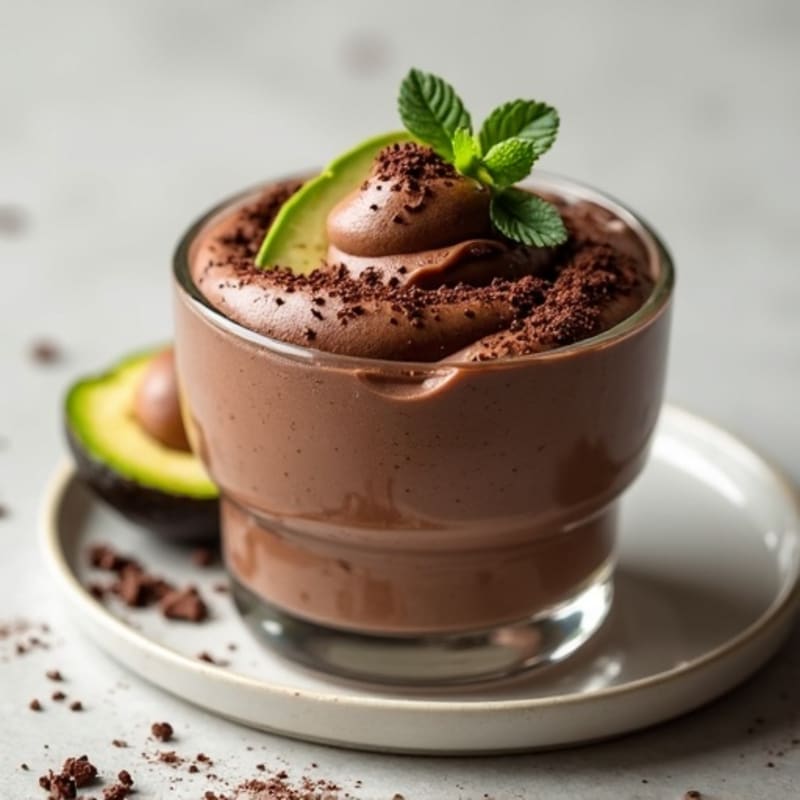 Silky Dark Chocolate Avocado Mousse