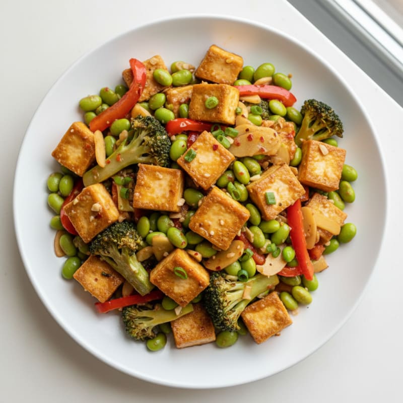 Ginger-Garlic Tofu Stir-Fry