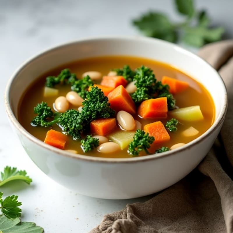 Hearty Kale and White Bean Soup