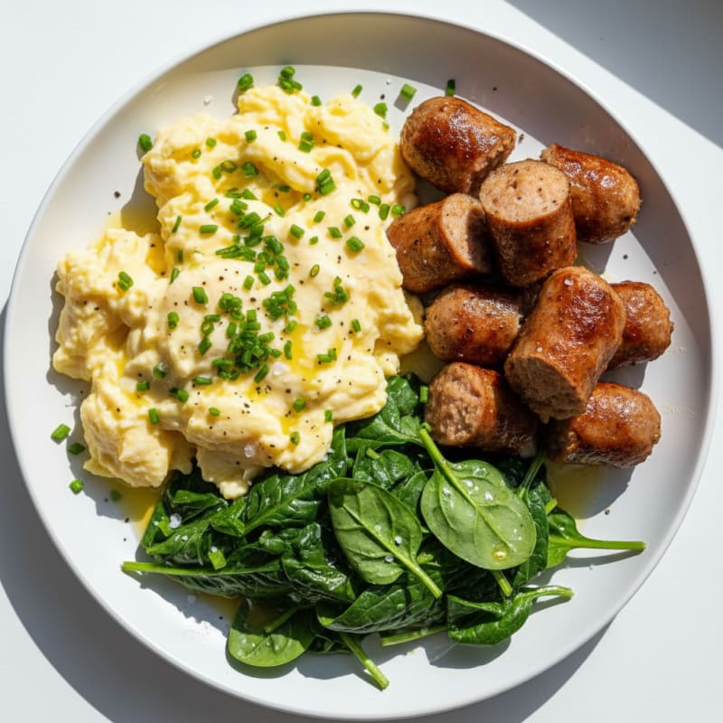 Fluffy Scrambled Eggs with Chives