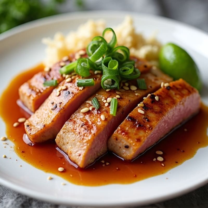 Pan-Seared Sesame Ginger Tuna Steak
