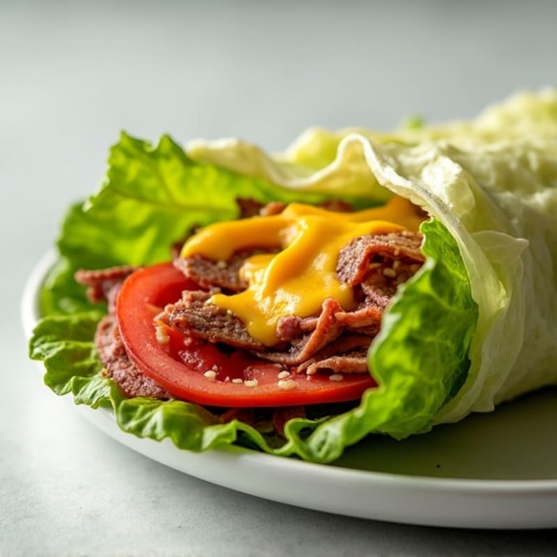 Lean Roast Beef & Sharp Cheddar Lettuce Wraps