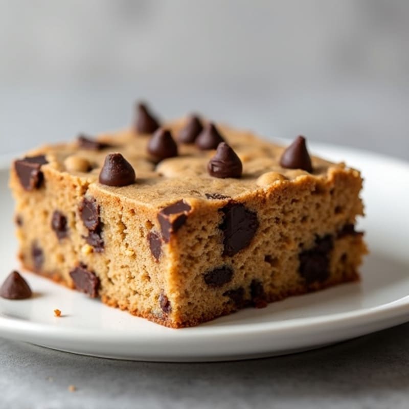 Protein-Packed Almond Flour Chocolate Chip Cookie Cake