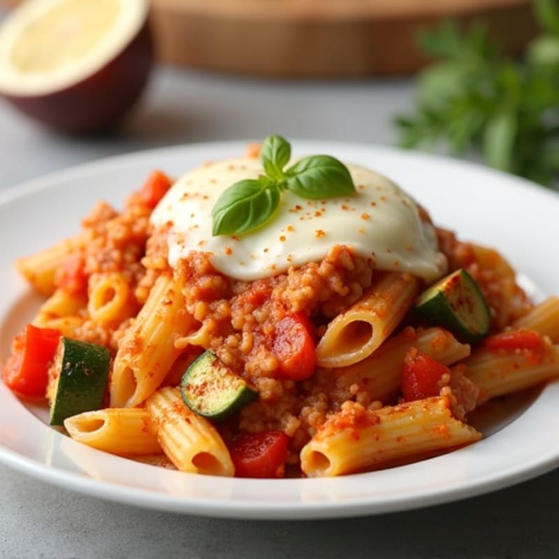 Protein-Packed Turkey and Veggie Baked Ziti
