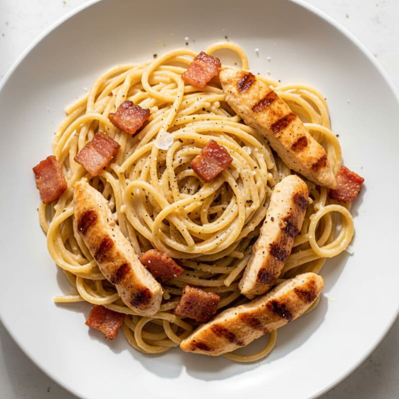 Classic Carbonara with Crispy Pancetta