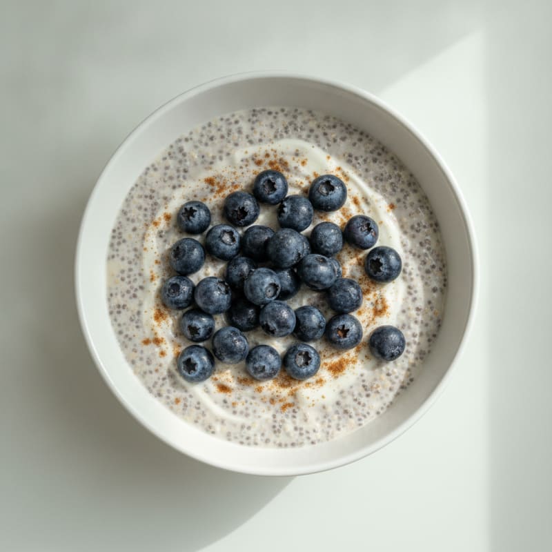 High-Protein Berry Oat Milk Chia Pudding