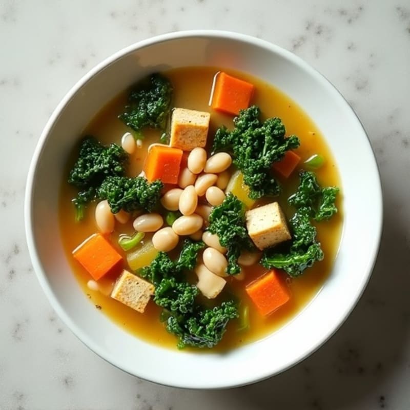 Creamy Tuscan Kale and White Bean Soup