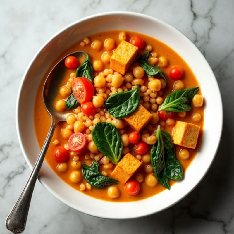 Creamy Spiced Chickpea and Tomato Stew
