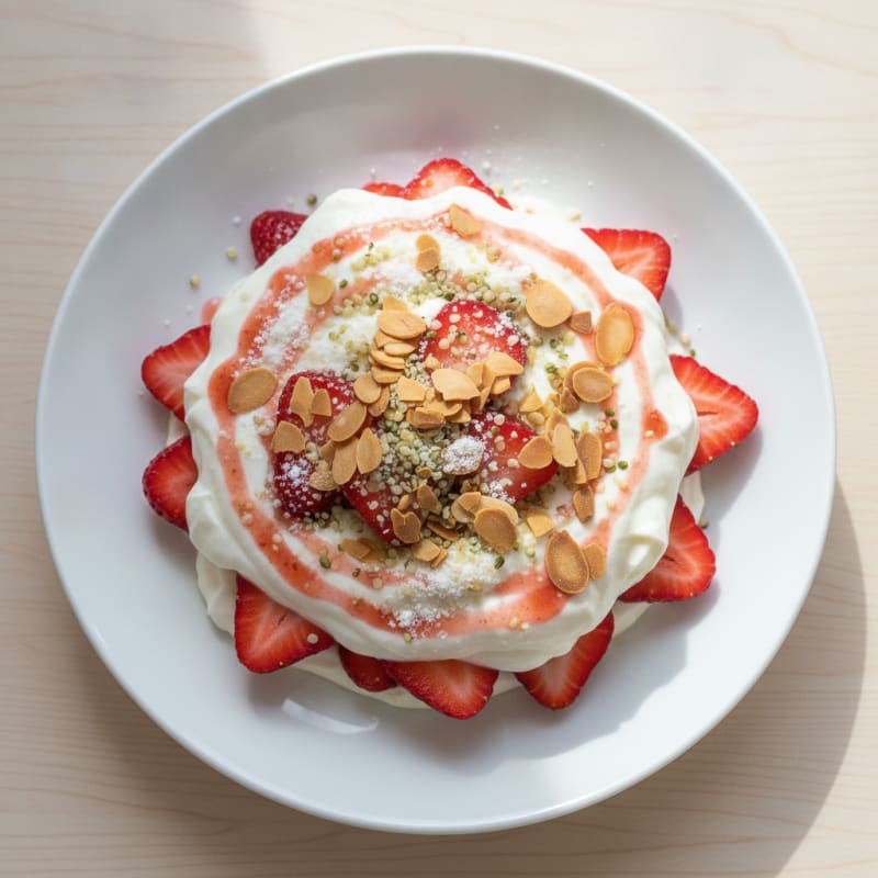 Strawberry Vanilla Greek Yogurt Protein Parfait
