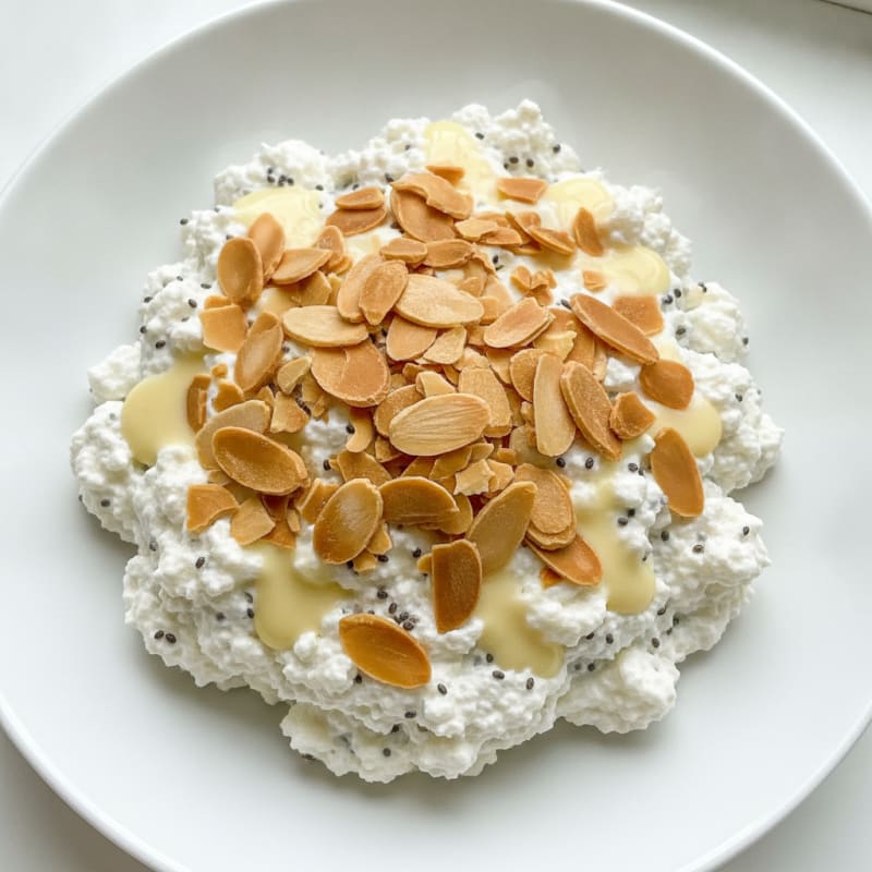Creamy Greek Yogurt Protein Pudding with Almonds