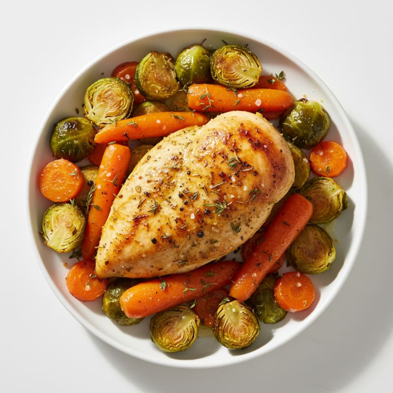 Golden Herb-Roasted Chicken and Vegetables