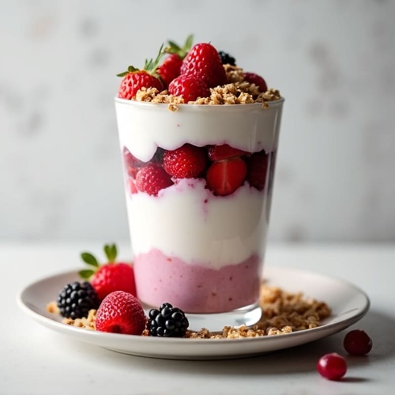 Creamy Greek Yogurt Protein Parfait with Berries