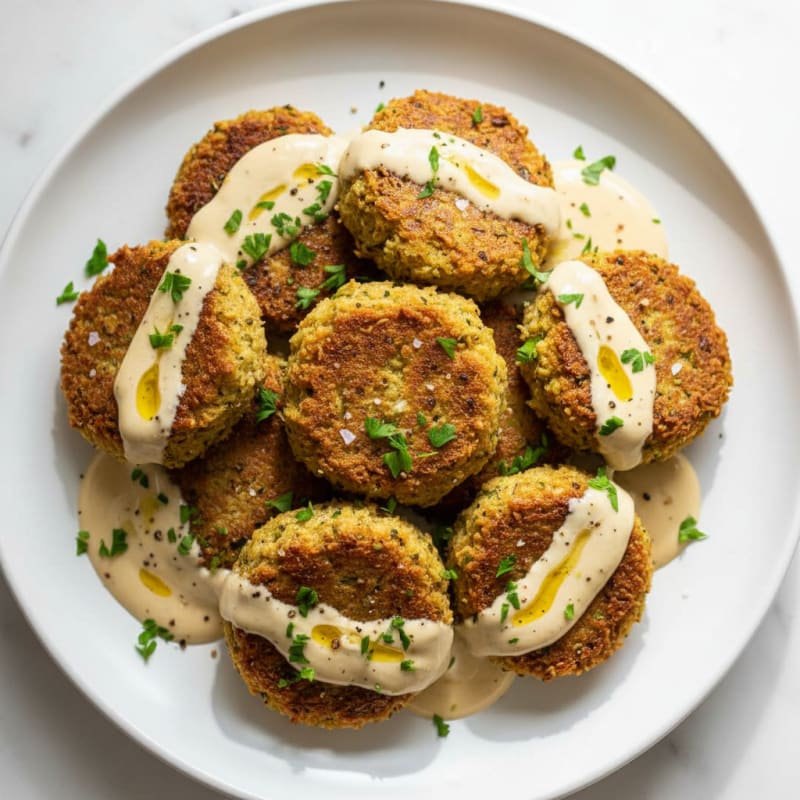 Crispy Falafel with Tahini