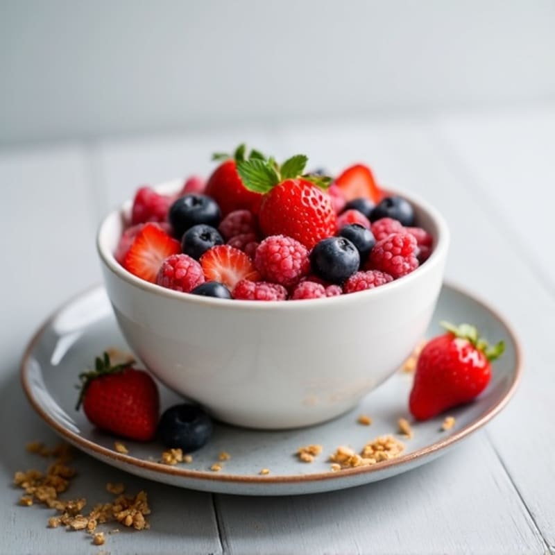 Creamy Greek Yogurt Protein Bowl with Mixed Berries