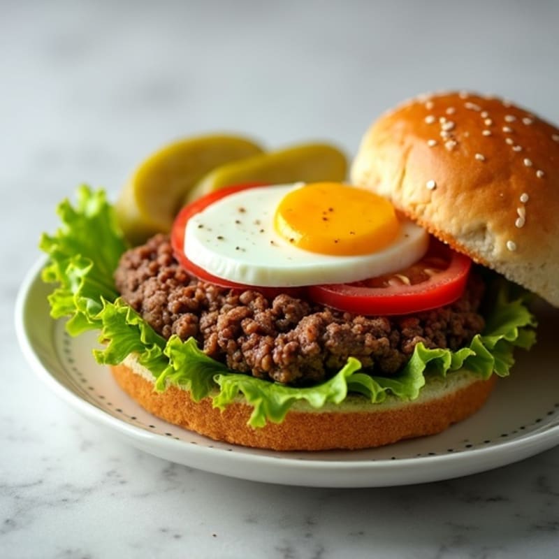 Protein-Packed Ground Beef Big Mac Salad