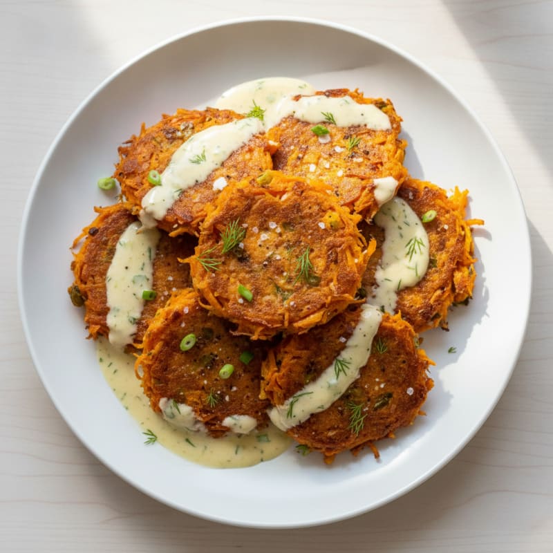 Savory Sweet Potato and Egg Fritters