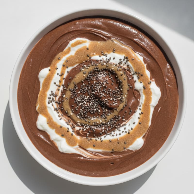 Silky Chocolate Protein Pudding with Skyr Yogurt